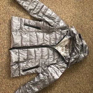 Silver Puffer Jacket